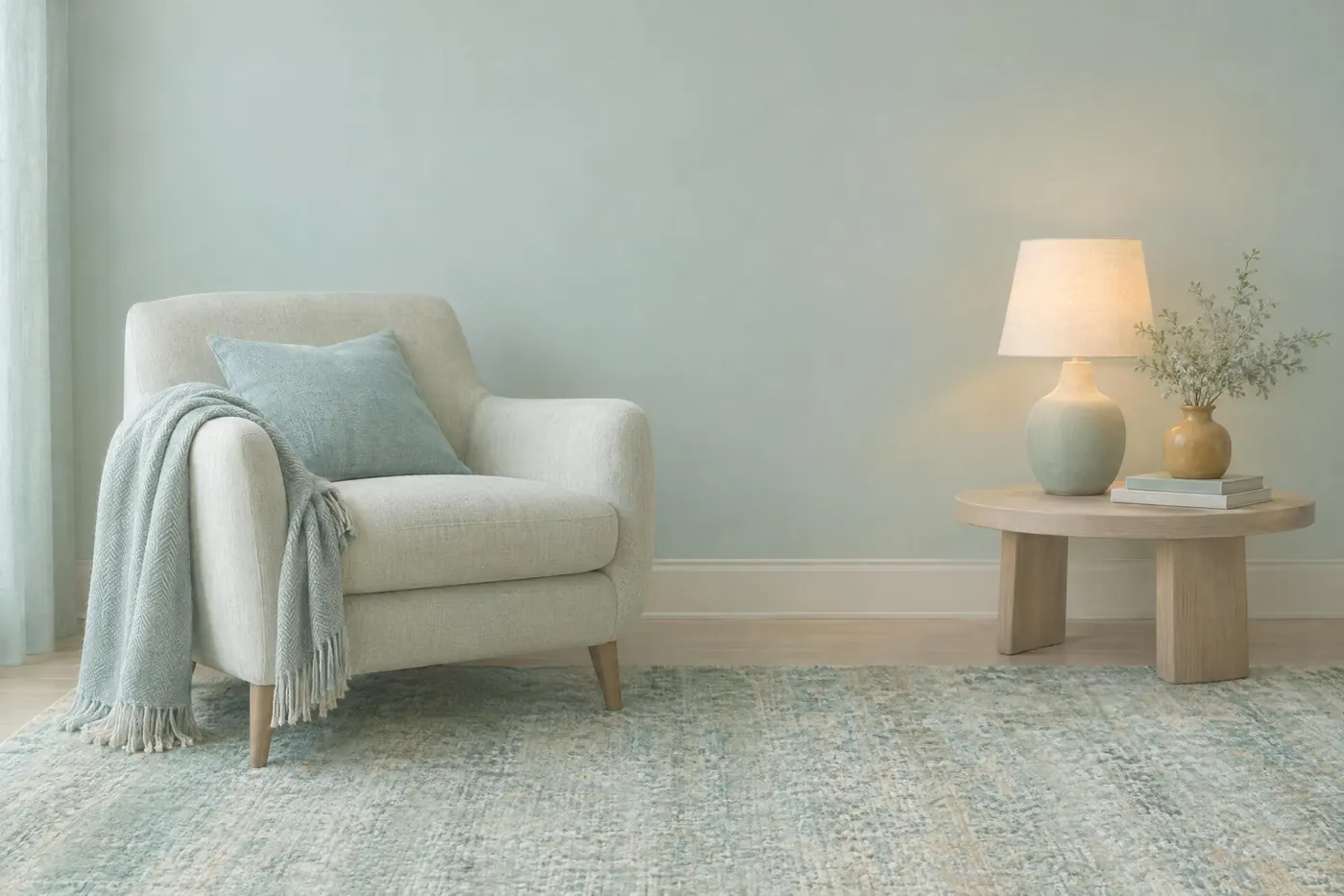 Sea Glass: Frosted greens and a soft blue, with one amber and a chalky off white.