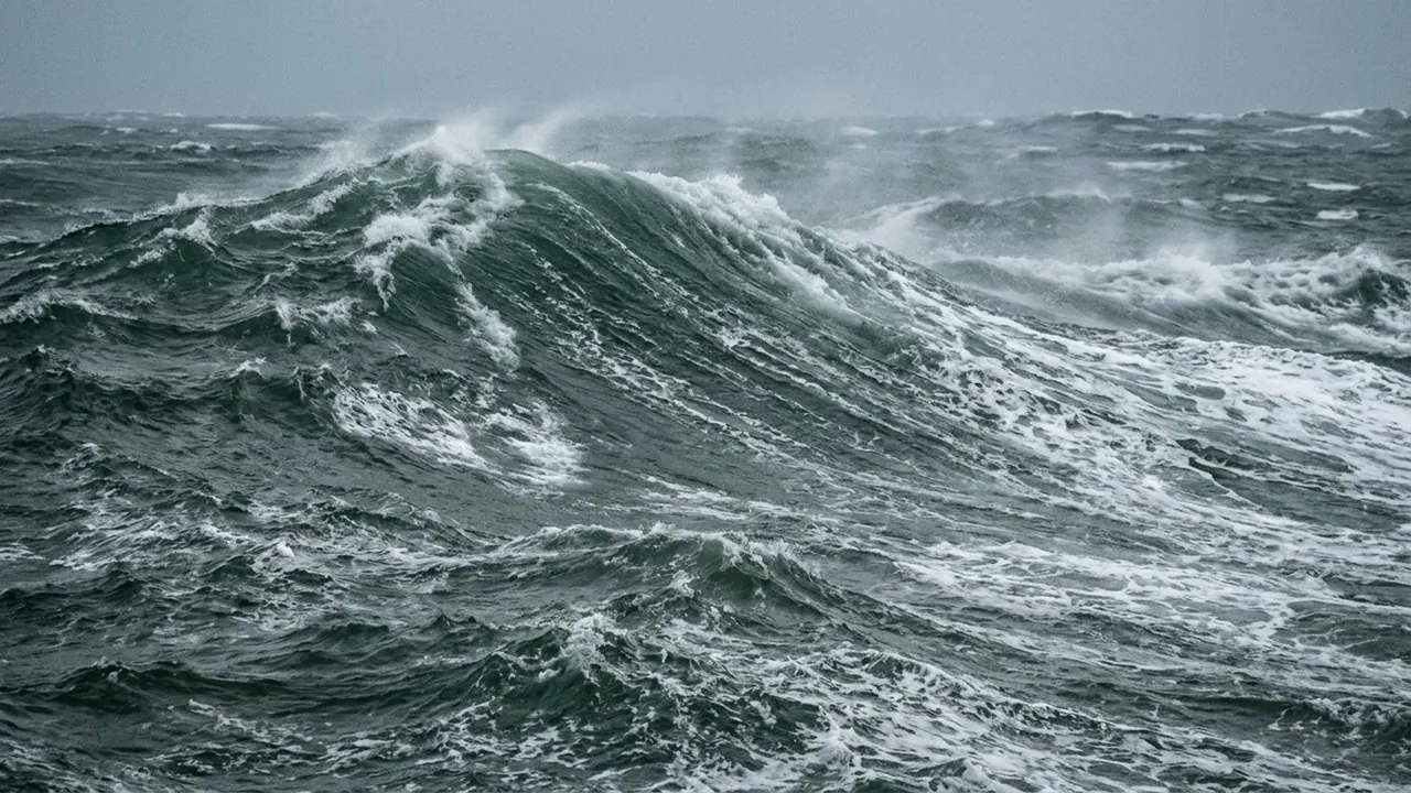 Ocean: Sea water fills the scene and moves under its own weight.