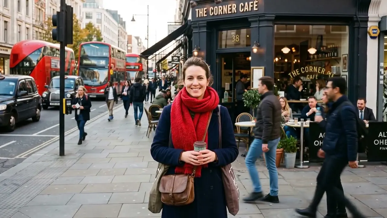 Gimbal Shot: The camera floats smoothly while the operator walks.