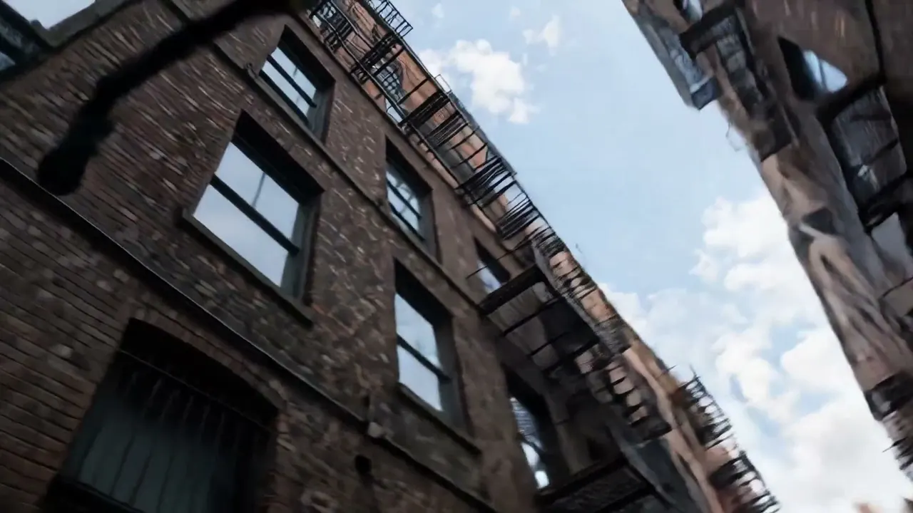 Jib Shot: The camera swings on an arm, and the height changes through the shot.