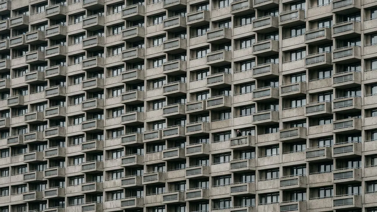 Architexture: Built form fills the frame and reads as pattern rather than as a place.