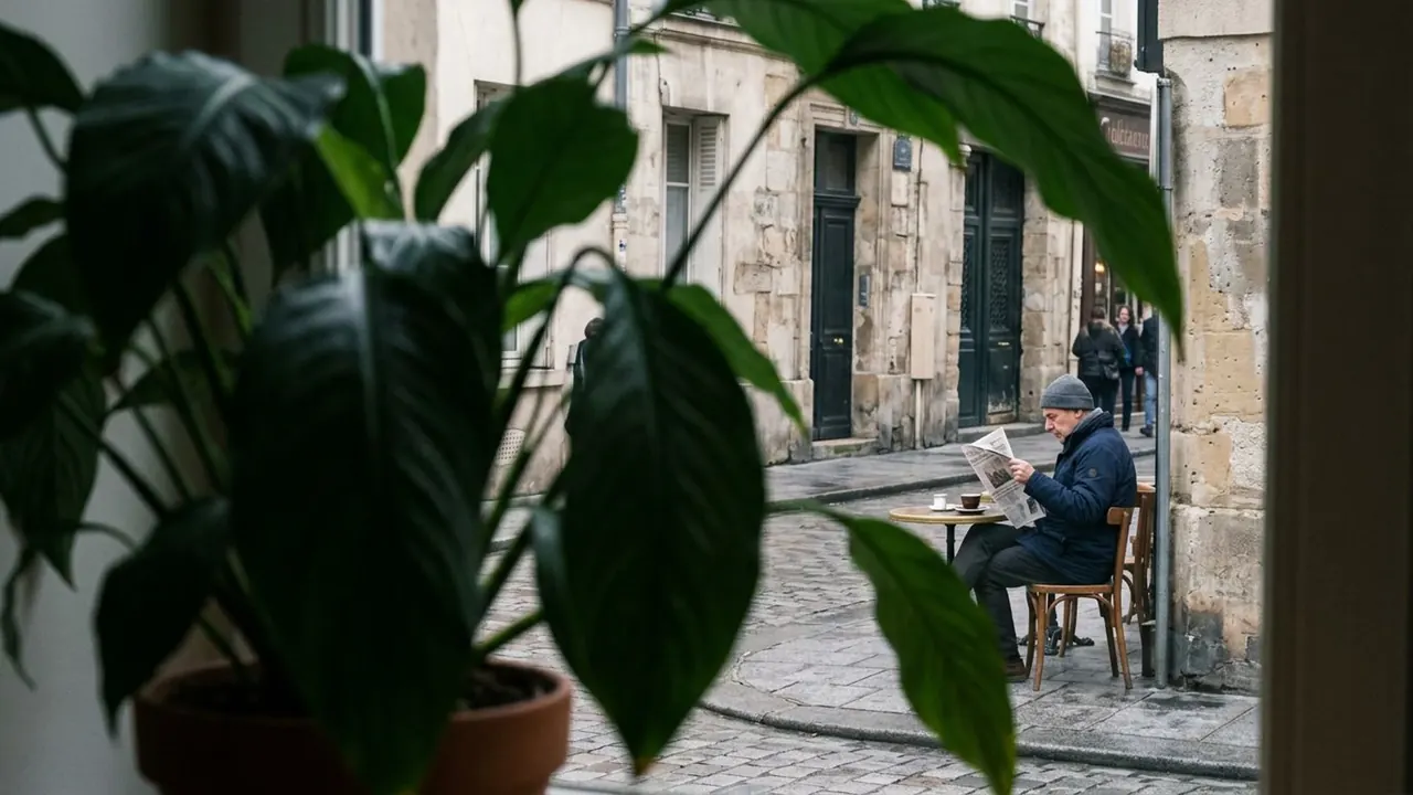 Voyeur: The framing suggests you are watching without permission.
