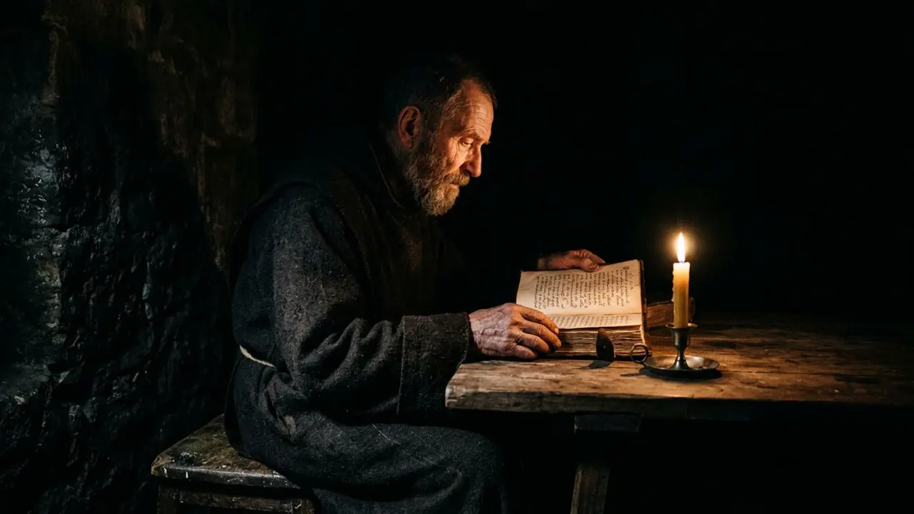 Chiaroscuro: Strong light meets deep dark with very little in between.
