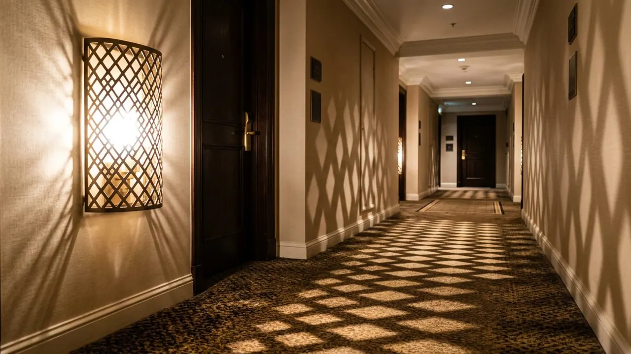 Gobo Lighting: A cut pattern in front of the light throws a shape onto the scene.