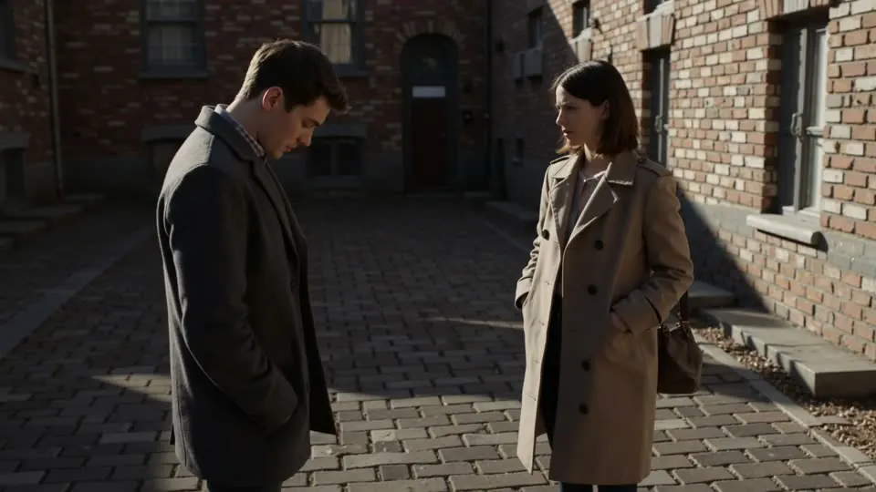 Two-Shot: Two people share one frame, and the gap between them is the content.