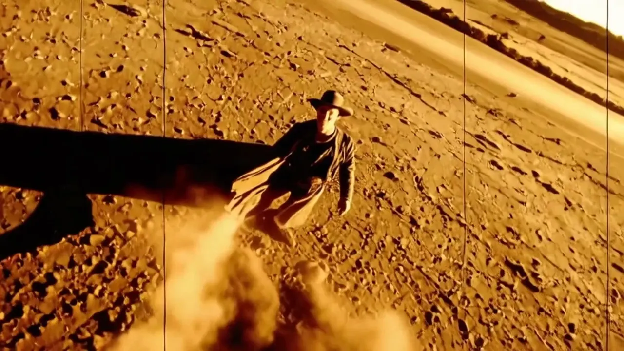 Bullet Time: Time nearly stops while the camera keeps travelling around the subject.