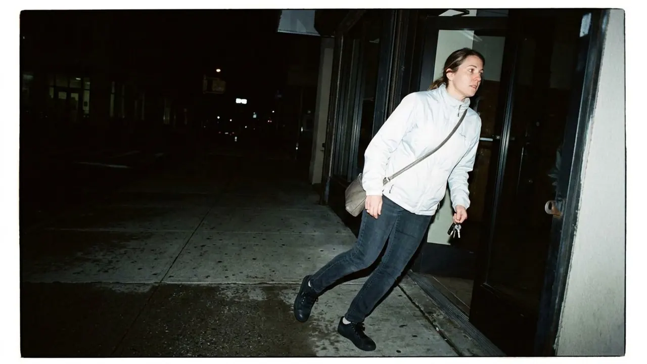 2000s Paparazzi: Hard on-camera flash at night, caught rather than composed.