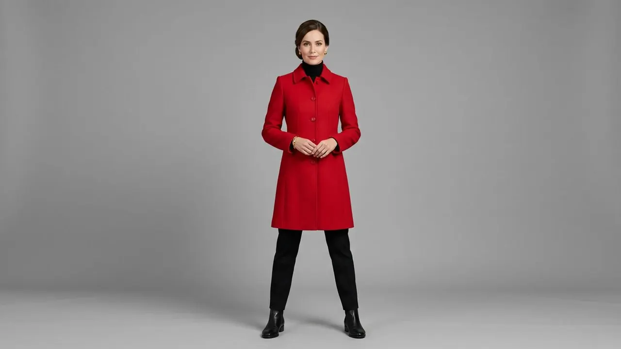 Magazine: Glossy editorial styling, saturated light and a held pose.