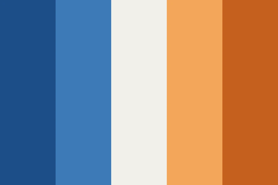 Complementary: Two colours from opposite sides of the wheel, and nothing else.