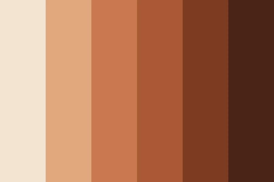 Terracotta: One clay colour at six depths, from raw slip to a hard fired brown.