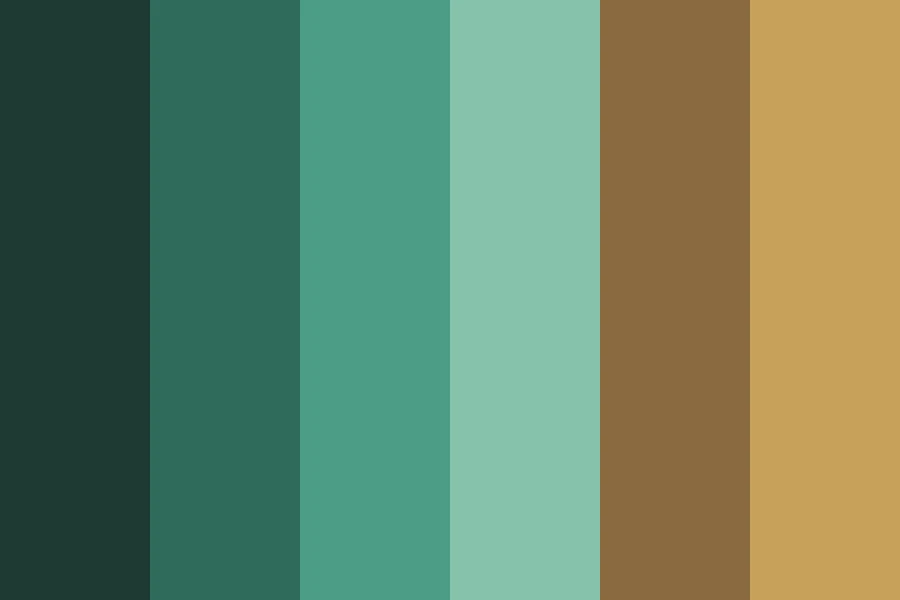 Verdigris: Four patina greens over the bare bronze and brass they came from.