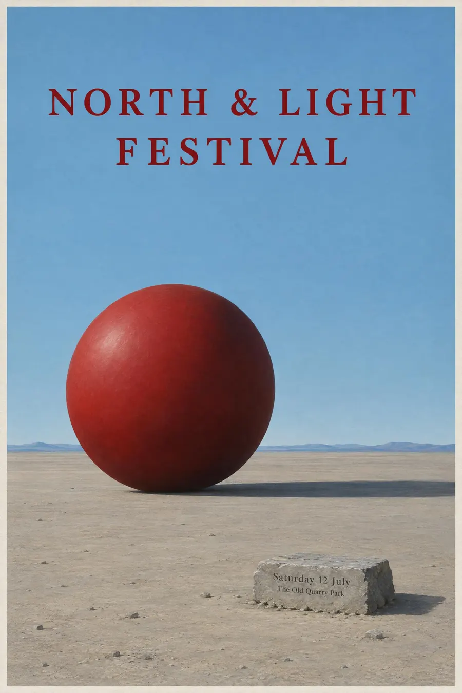 Surrealist: One impossible object in an ordinary place, painted as though it were completely normal.