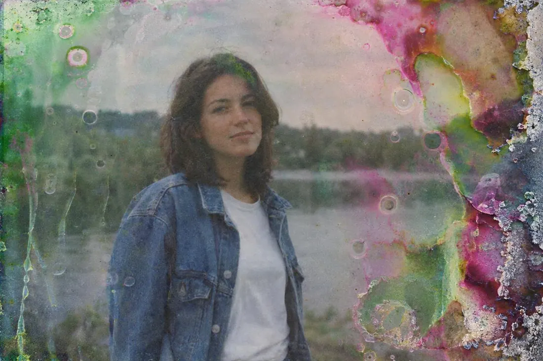 Film soup: Film soaked in liquid before or after shooting: streaks, bubbles, melted colour and edges that crystallise.