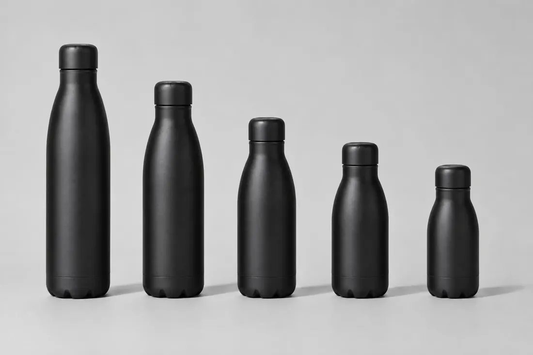 Range shot: The whole product line in one frame under one identical light.