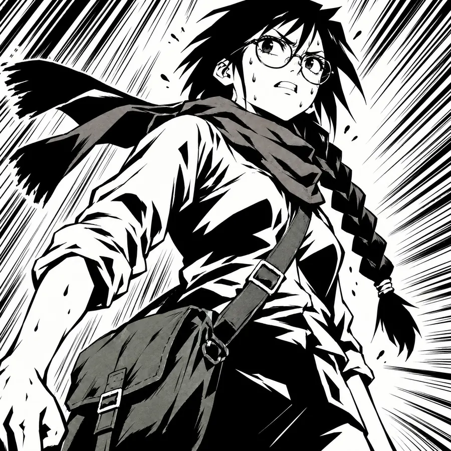 Shonen Ink: Heavy black, a line that swells and tapers, and a body drawn at full stretch.