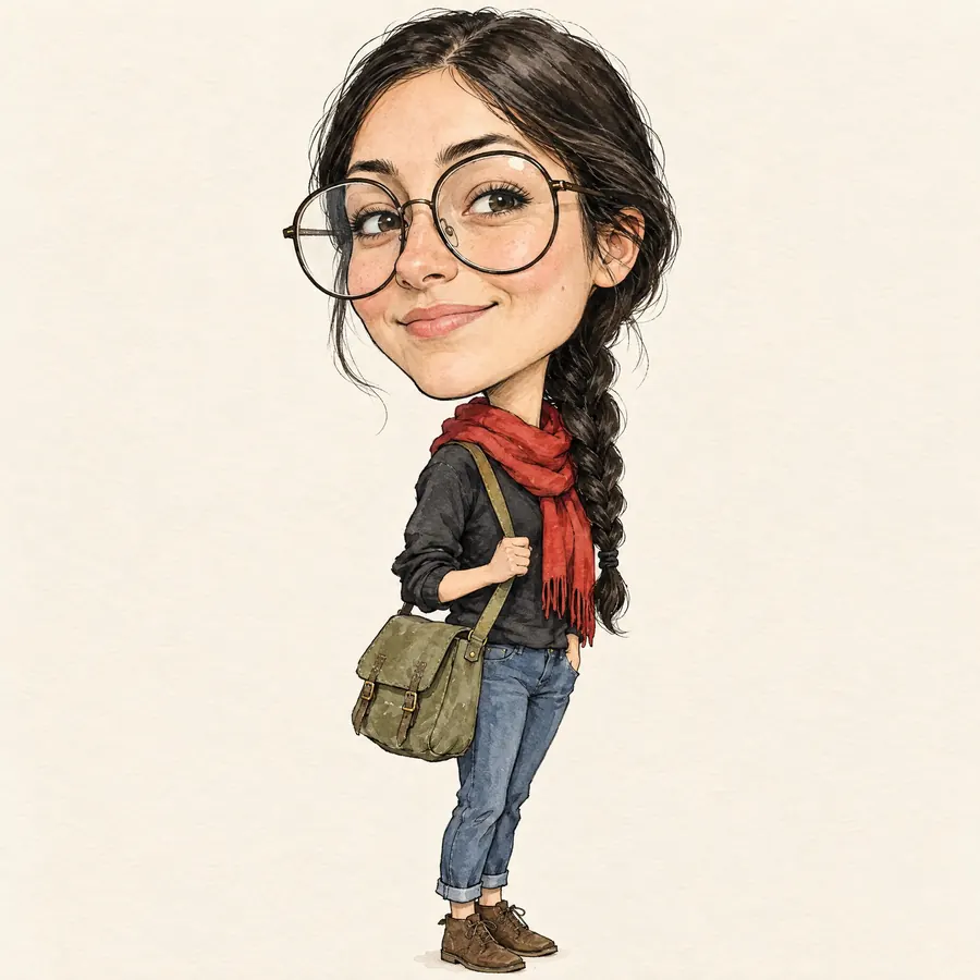 Caricature: One or two features pushed hard while everything else is held accurate.