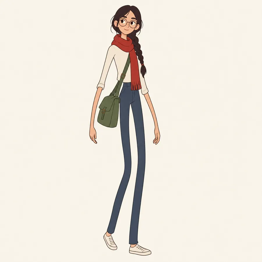 Noodle Limb: Very long thin limbs that bend smoothly but still have a shoulder, an elbow and a wrist.