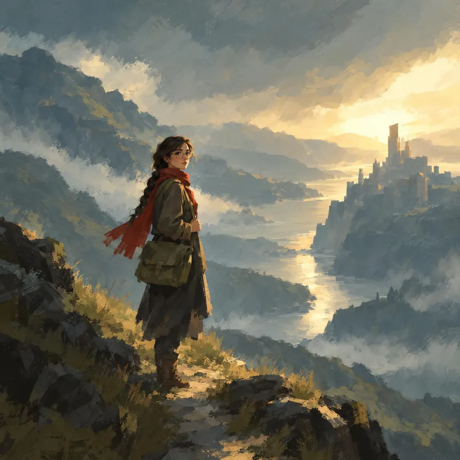 Concept Painting: A fully painted still made early, to fix what the finished thing should feel like.