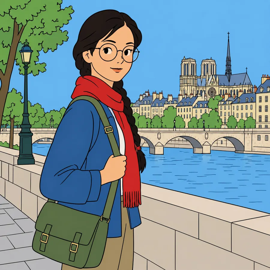 Ligne Claire: One line weight everywhere, flat unmodelled colour, and no shadow at all.