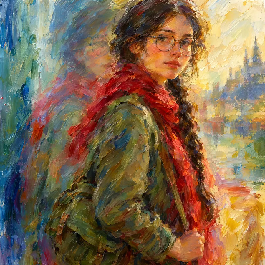 Paint on Glass: Slow drying oil paint worked wet on glass, so every stroke smears into the last.