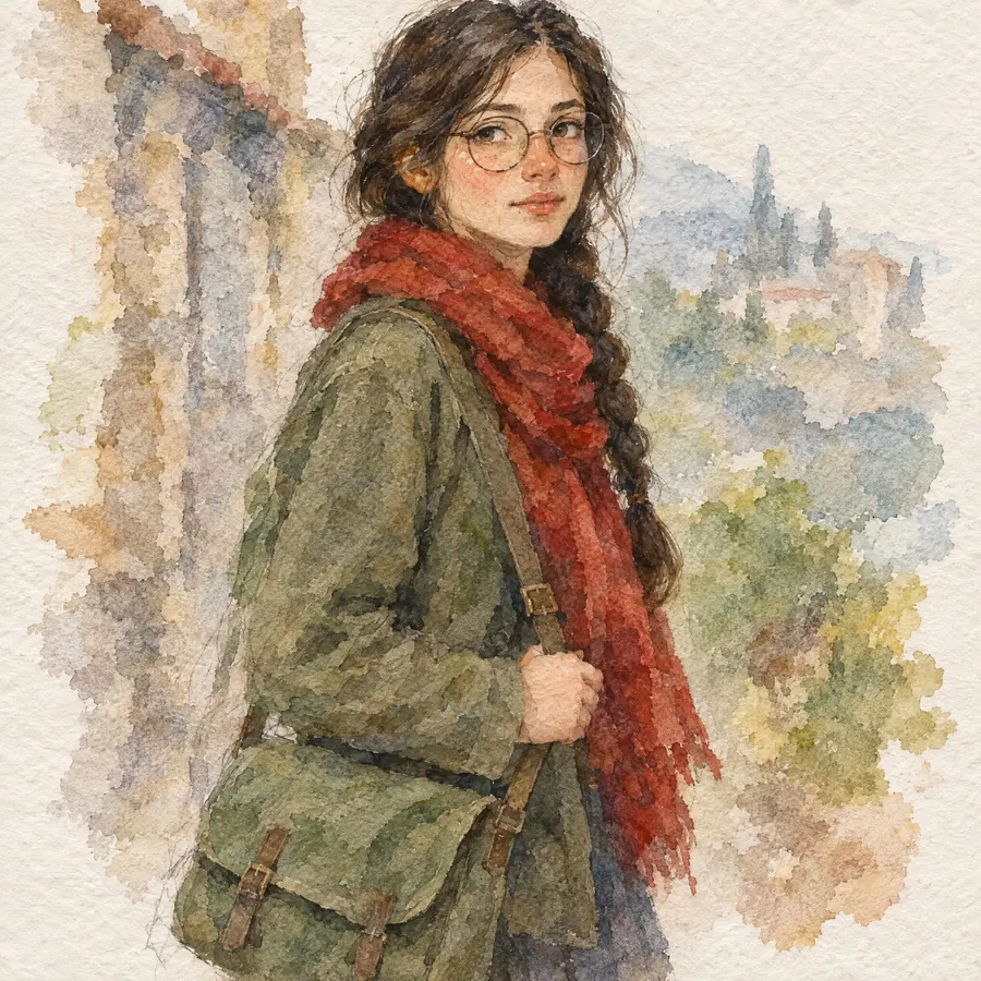 Watercolour Bleed: Transparent washes bleeding into wet paper, with the white of the sheet as the only light.