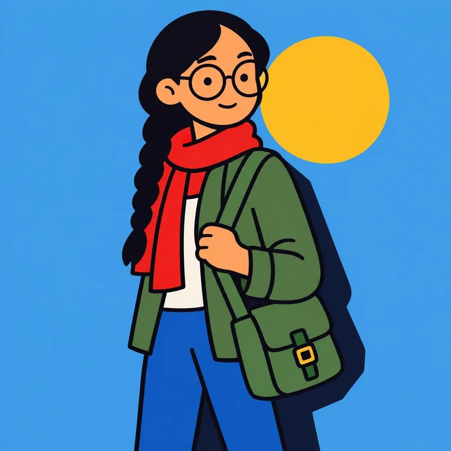 Broadcast Flat Cartoon: Thick uniform outlines, flat fills and a small loud palette, built to be made fast.